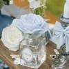 100 CONFETTIS CARTON BAPTÊME C?'UR 1.8-4CM BLEU