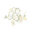 100 CONFETTIS CARTON BAPTÊME CUR 1.8-4CM VERT