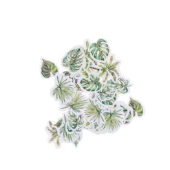 100 CONFETTIS CARTON COCO PALM 2.5-3.5CM VERT