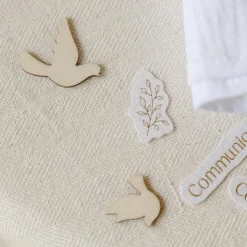 100 CONFETTIS CARTON COMMUNION 3.5-5CM LIN