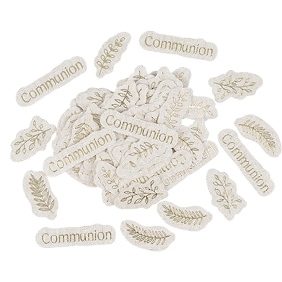100 CONFETTIS CARTON COMMUNION 3.5-5CM LIN