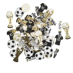 100 CONFETTIS CARTON MONDIAL FOOTBALL 2.5-5CM