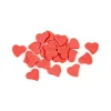 30 CONFETTIS COEUR BOIS ROUGE
