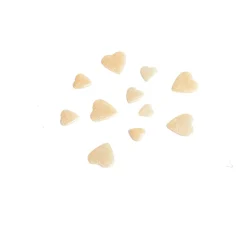 CONFETTIS COEURS 3D RÉSINE 50G SAUMON