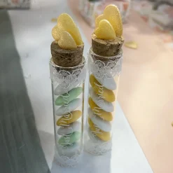 CONFETTIS COEURS 3D RÉSINE 50G SAUMON