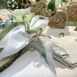 CONFETTIS COEURS 3D RÉSINE 50G VERT SAUGE