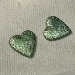 CONFETTIS COEURS 3D RÉSINE 50G VERT SAUGE