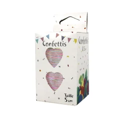 CONFETTIS DE SCÈNE COEUR 80G - MIX PASTEL