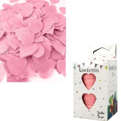 CONFETTIS DE SCÈNE COEUR 80G - ROSE