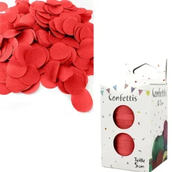 CONFETTIS DE SCÈNE ROND 80G - ROUGE