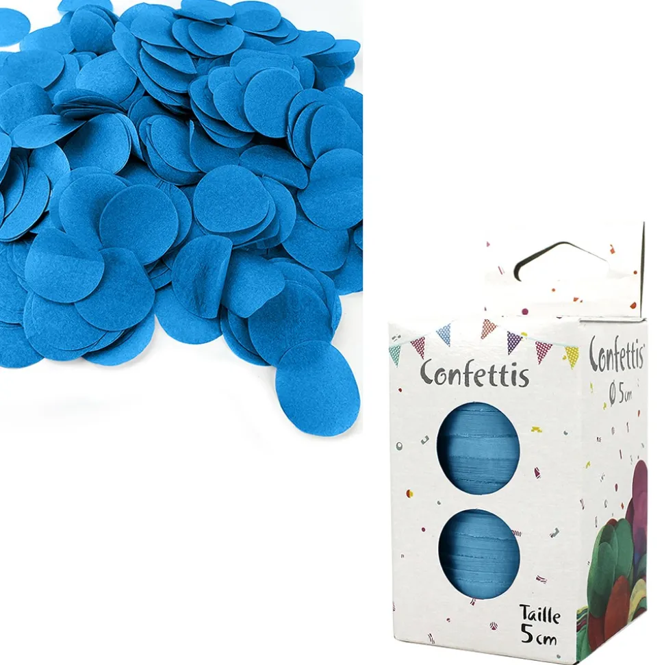 CONFETTIS DE SCÈNE ROND 80G - TURQUOISE
