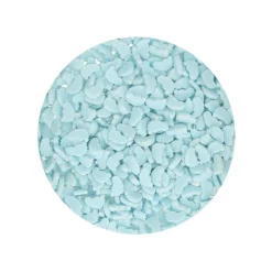 CONFETTIS DE SUCRE PIEDS BÉBÉ BLEU 55G