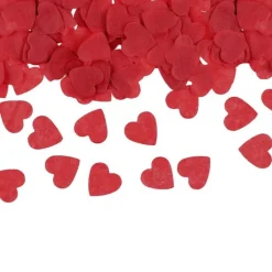 CONFETTIS PAPIER DE SOIE CUR 1.6CM 15G ROUGE