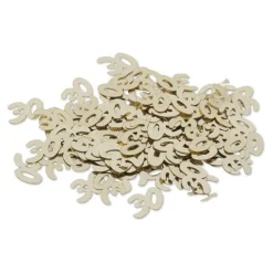 CONFETTIS PAPIER NOMBRE 30 1CM 17G OR