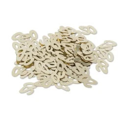 CONFETTIS PAPIER NOMBRE 20 1CM 17G OR