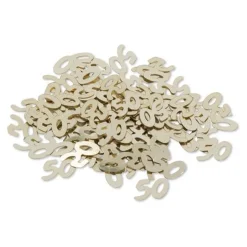 CONFETTIS PAPIER NOMBRE 50 1CM 17G OR