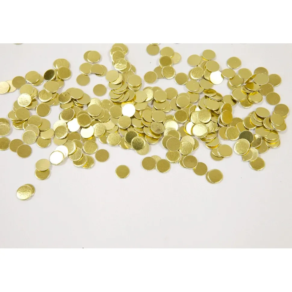 CONFETTIS PASTILLE ROND CARTON 6MM OR MÉTAL