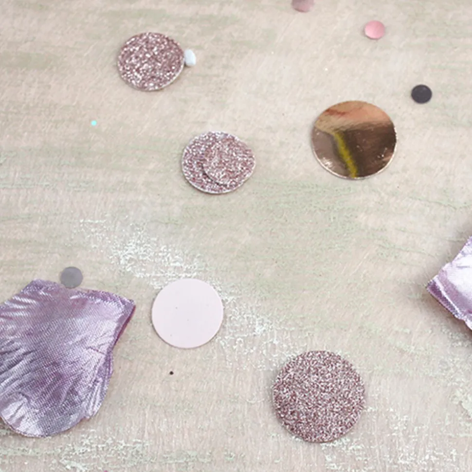 CONFETTIS ROSE PAILLETTE ROSE GOLD 1.5-2-2.5CM 14G