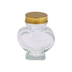 CONTENANT CUR VERRE BOUCHON OR 6X7X4CM 50ML