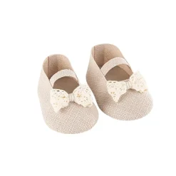 2 CONTENANTS BALLERINES LIN DENTELLE 8.5X4.5CM