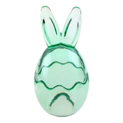 CONTENANT ?'UF LAPIN VERRE 17.5CM VERT