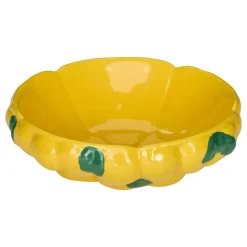 COUPE CÉRAMIQUE FRUIT 25CM JAUNE