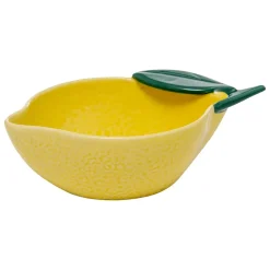 COUPELLE CÉRAMIQUE CITRON FRUIT 15CM JAUNE