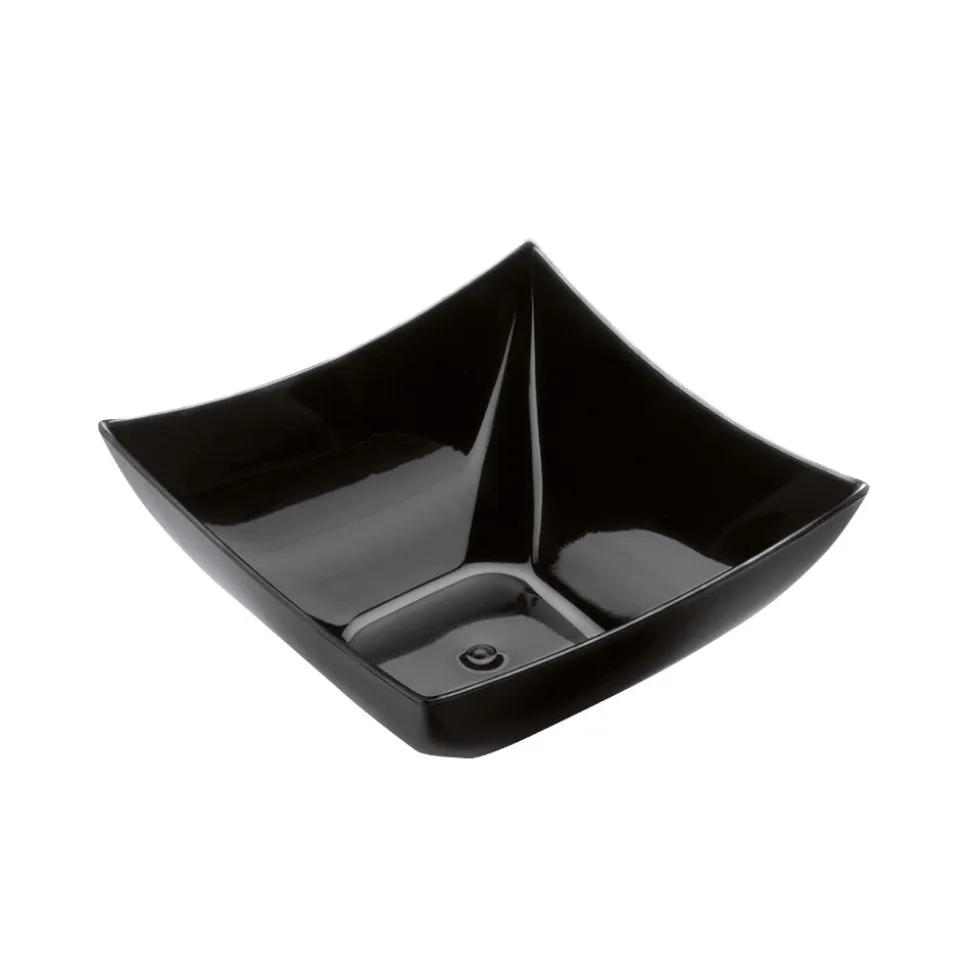 25 COUPELLES CARRÉES 9CL NOIR