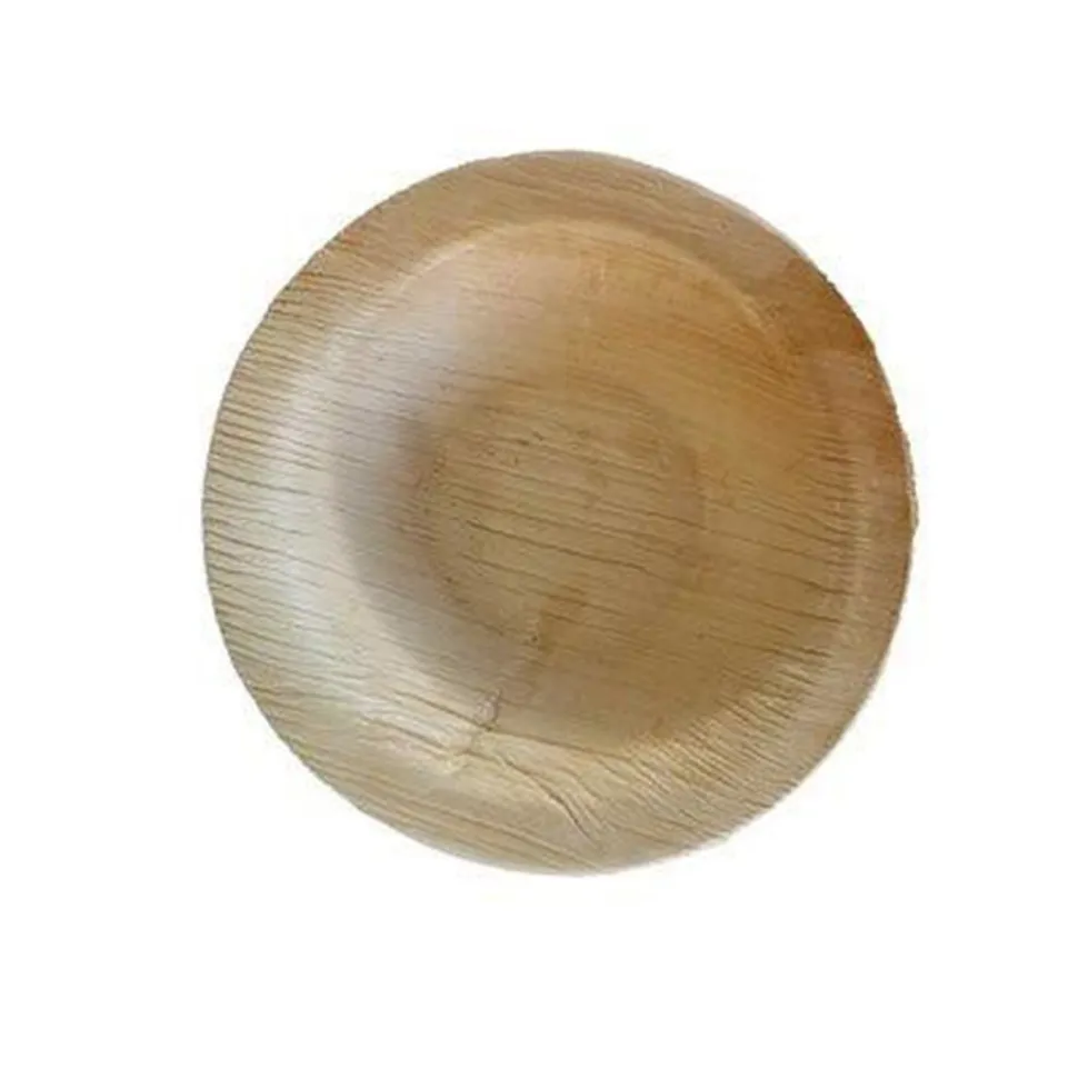 4 COUPELLES RONDES PALMIER ARECA BIO Ø13CM NATUREL