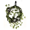COURONNE DE PORTE LIERRE ARTIFICIEL CRÂNES 40CM