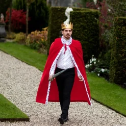COURONNE DE ROI OR PIERRES COLORÉES ADULTE