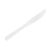 20 COUTEAUX PLASTIQUE RÉUTILISABLE 20CM BLANC