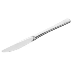 50 COUTEAUX RÉUTILISABLES 20CM ARGENT