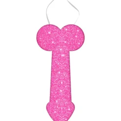 CRAVATE HUMOUR PÉNIS ÉCLAT 30CM ROSE