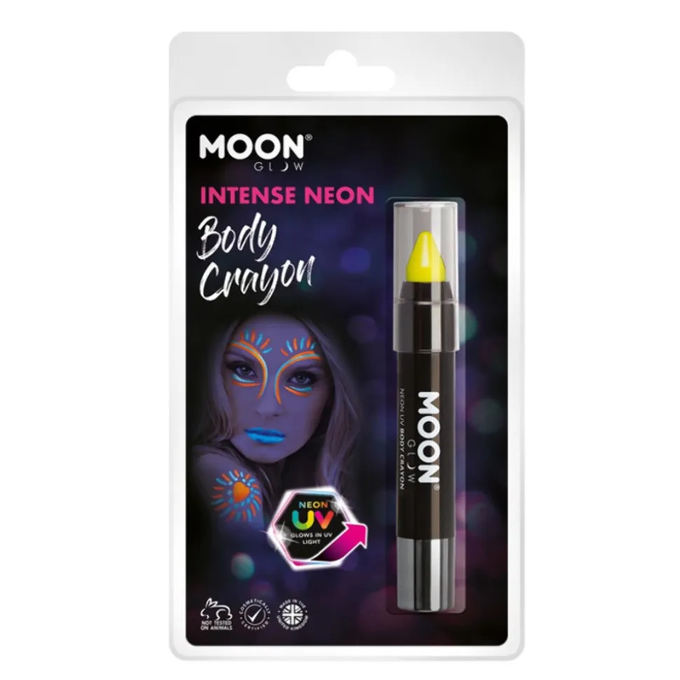 CRAYON MAQUILLAGE CORPS VISAGE FLUO UV 3.2G JAUNE
