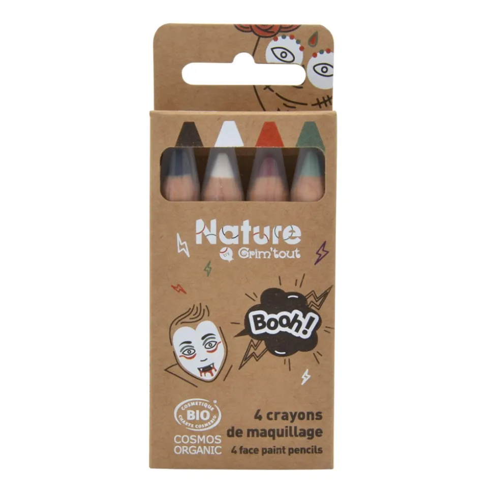 4 CRAYONS BIO MAQUILLAGE À L'EAU COSMOS 2.1G