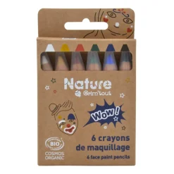 6 CRAYONS BIO MAQUILLAGE À L'EAU WOW 2.1G