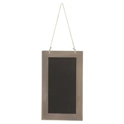 ÉCRITEAU ARDOISE CADRE À SUSPENDRE 13X22CM NOIR