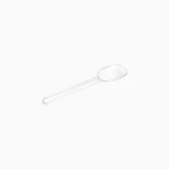 50 CUILLÈRES GLACE RÉUTILISABLE 8.3CM TRANSPARENT