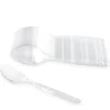 100 CUILLÈRES RÉUTILISABLES 14CM TRANSPARENT