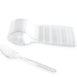 100 CUILLÈRES RÉUTILISABLES 14CM TRANSPARENT