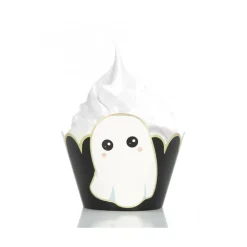 6 CUPCAKE WRAPPERS SWEETY HALLOWEEN