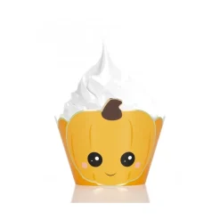 6 CUPCAKE WRAPPERS SWEETY HALLOWEEN