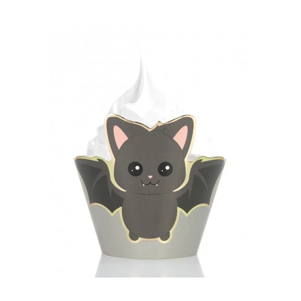 6 CUPCAKE WRAPPERS SWEETY HALLOWEEN
