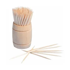200 CURE-DENTS BIO DISTRIBUTEUR BOIS 6.8CM NATUREL