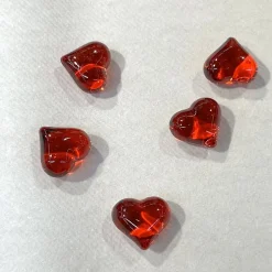 30 CURS 3D PLASTIQUE TEINTÉ 21MM ROUGE