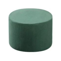 2 CYLINDRES PAIN MOUSSE FLORAL 5CM Ø8CM VERT