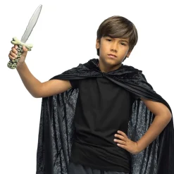 DAGUE POIGNARD JOUET PLASTIQUE PIRATE CRÂNE 30CM