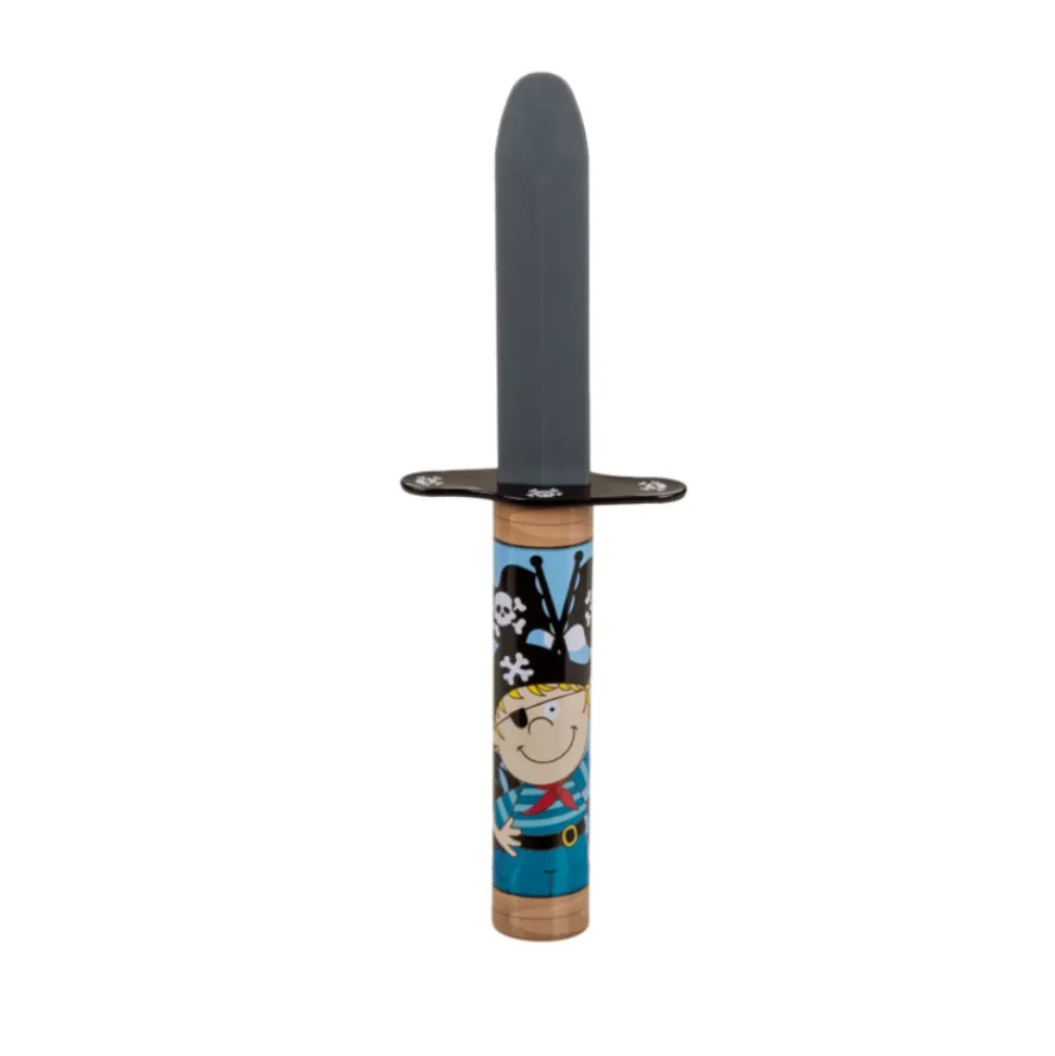 DAGUE POIGNARD LAME RÉTRACTABLE PIRATE 22CM