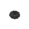 DÉCO CITROUILLE RÉSINE 6.6X4.5CM NOIR PAILLETÉ